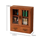 Wooden Glass Door Display Cabinet for Home Decor