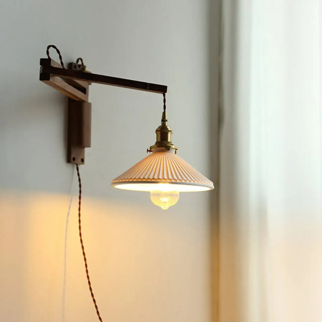 Minimalist Swing Arm Wall Mount Light for Interior Spaces