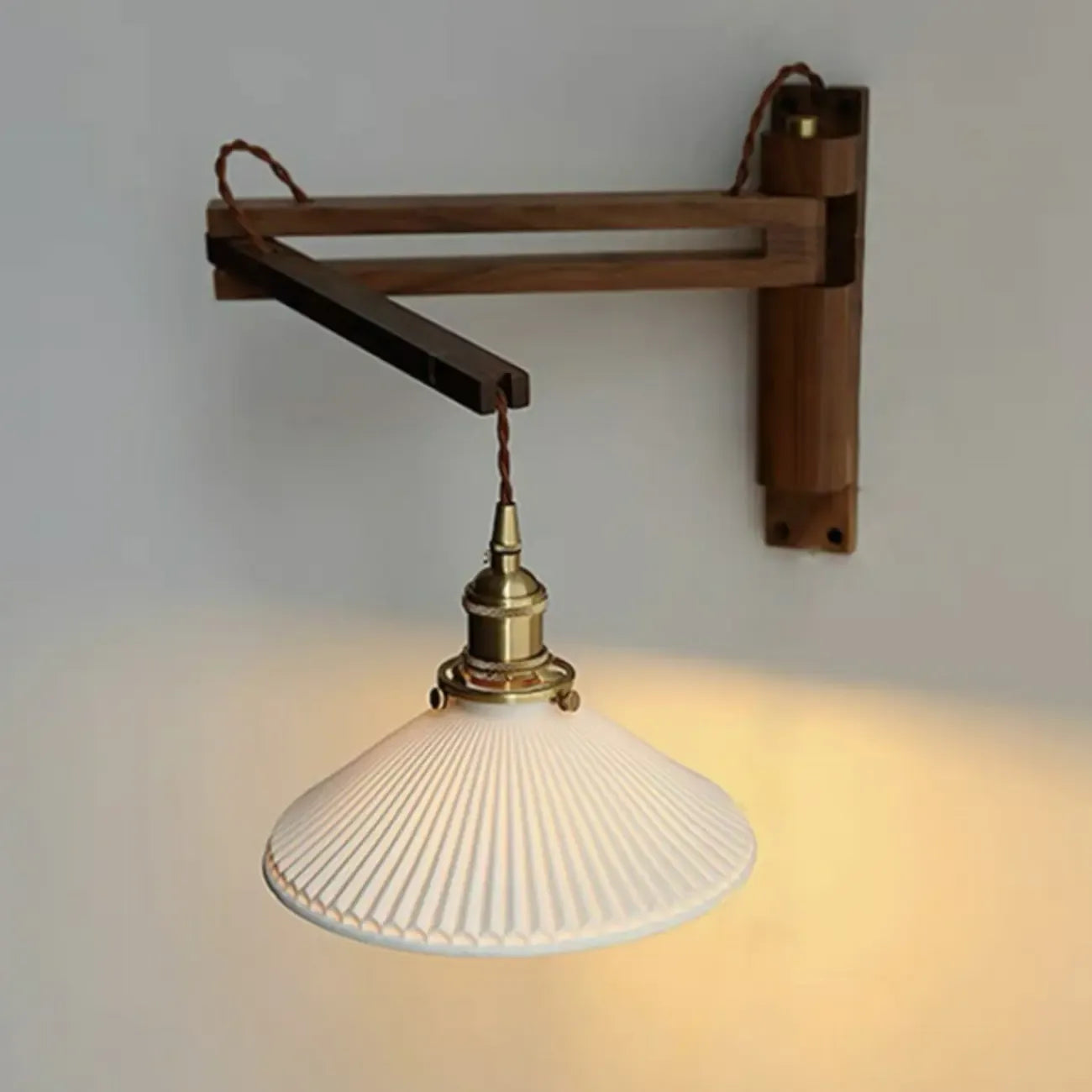 Minimalist Swing Arm Wall Mount Light for Interior Spaces
