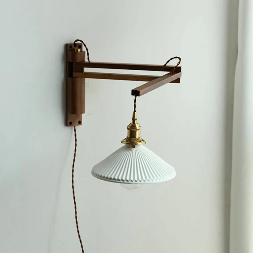 Minimalist Swing Arm Wall Mount Light for Interior Spaces