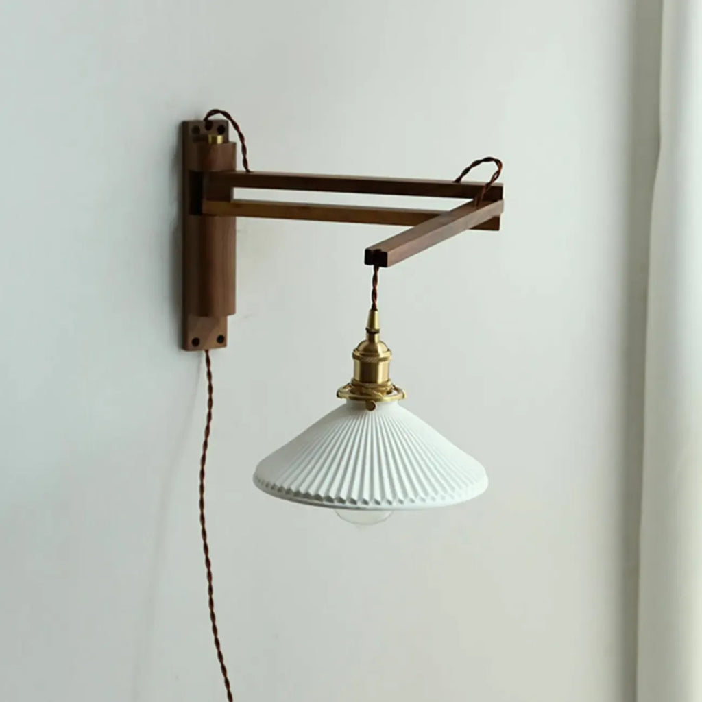 Minimalist Swing Arm Wall Mount Light for Interior Spaces