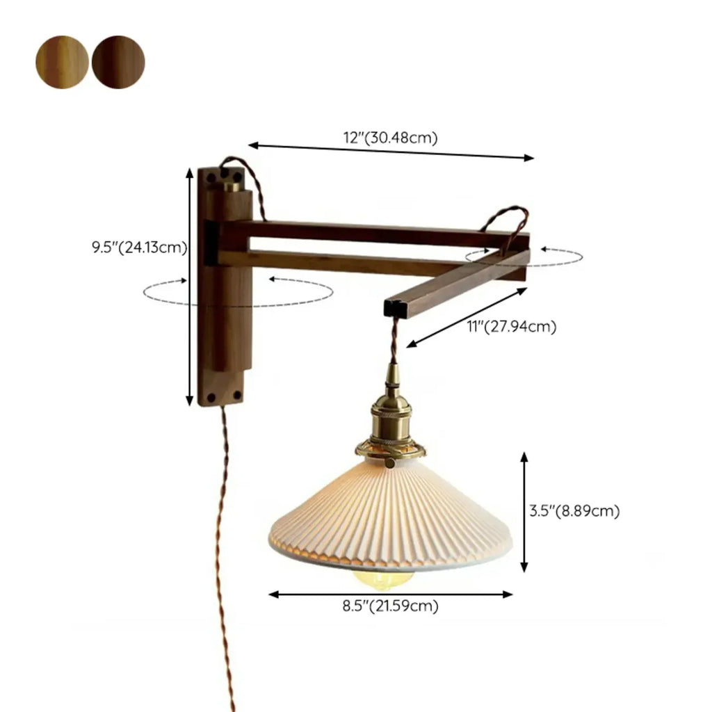 Minimalist Swing Arm Wall Mount Light for Interior Spaces