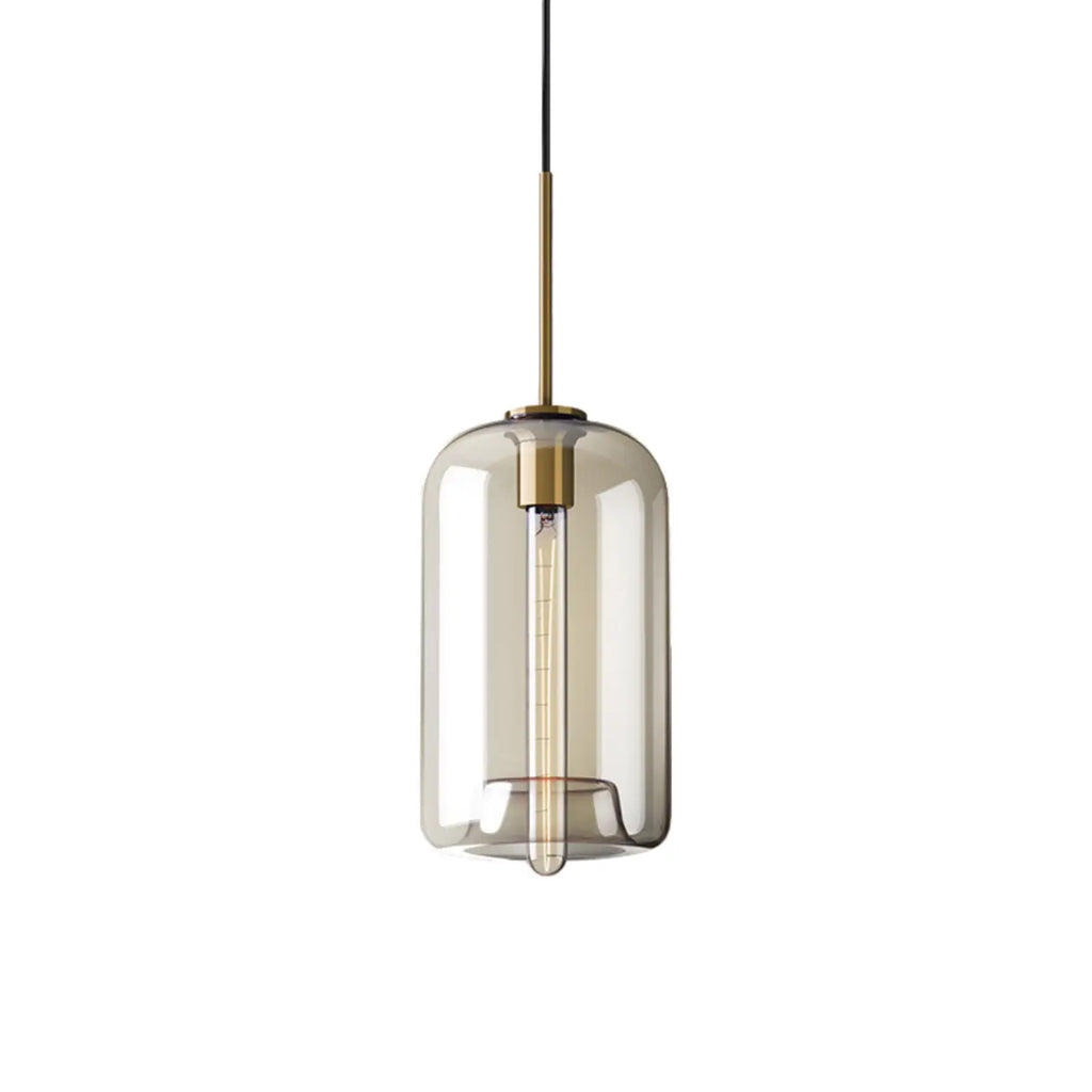 Modern Glass Globe Pendant Light with Adjustable Cord for Dining