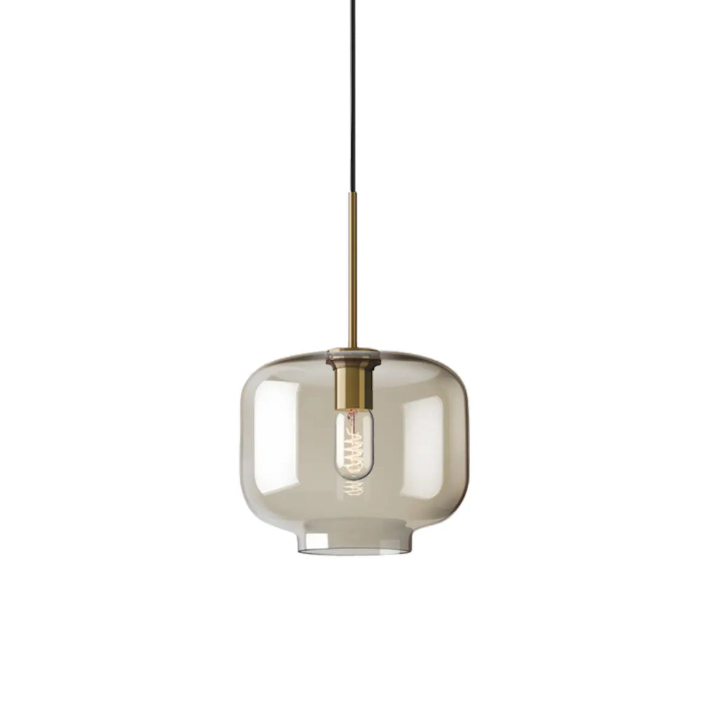 Modern Glass Globe Pendant Light with Adjustable Cord for Dining