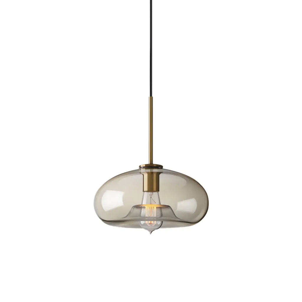 Modern Glass Globe Pendant Light with Adjustable Cord for Dining