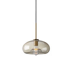 Modern Glass Globe Pendant Light with Adjustable Cord for Dining