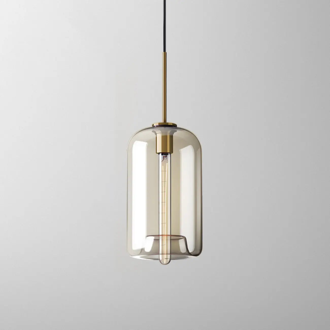 Modern Glass Globe Pendant Light with Adjustable Cord for Dining