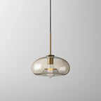 Modern Glass Globe Pendant Light with Adjustable Cord for Dining