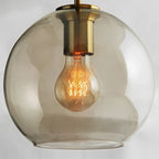 Modern Glass Globe Pendant Light with Adjustable Cord for Dining