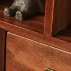 Elegant Freestanding Wooden Display Cabinet with Drawers