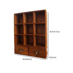 Elegant Freestanding Wooden Display Cabinet with Drawers