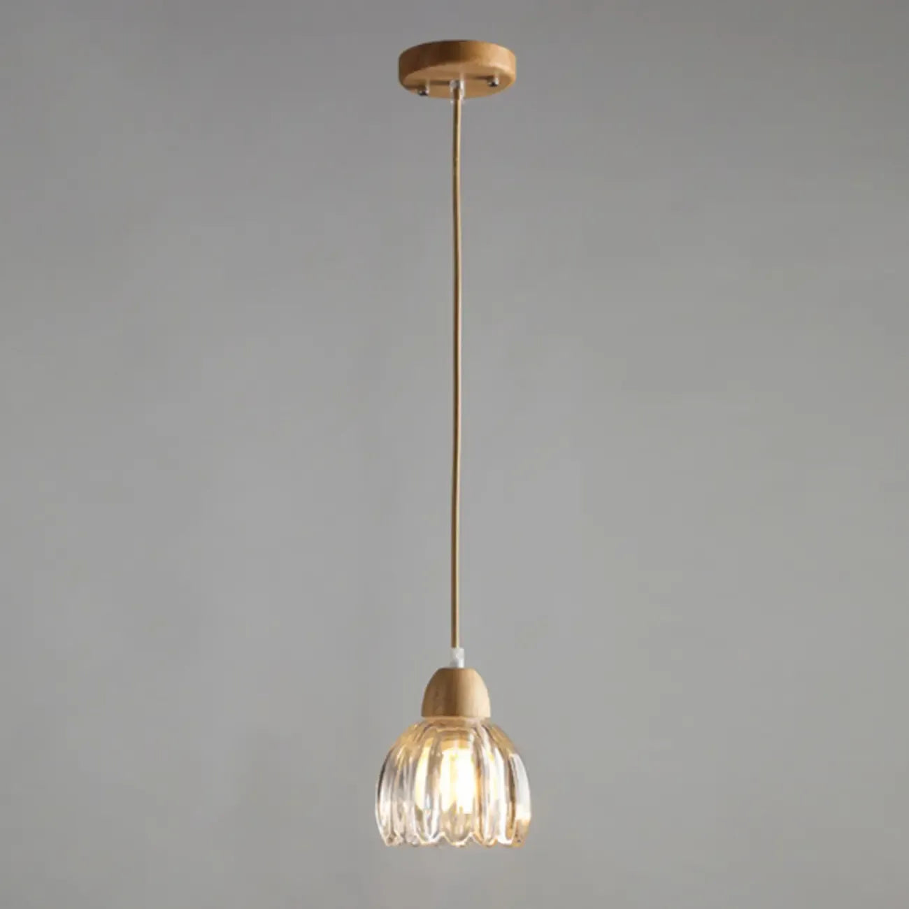 Adjustable Flower Glass Pendant Light for Dinning Areas