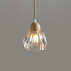 Adjustable Flower Glass Pendant Light for Dinning Areas