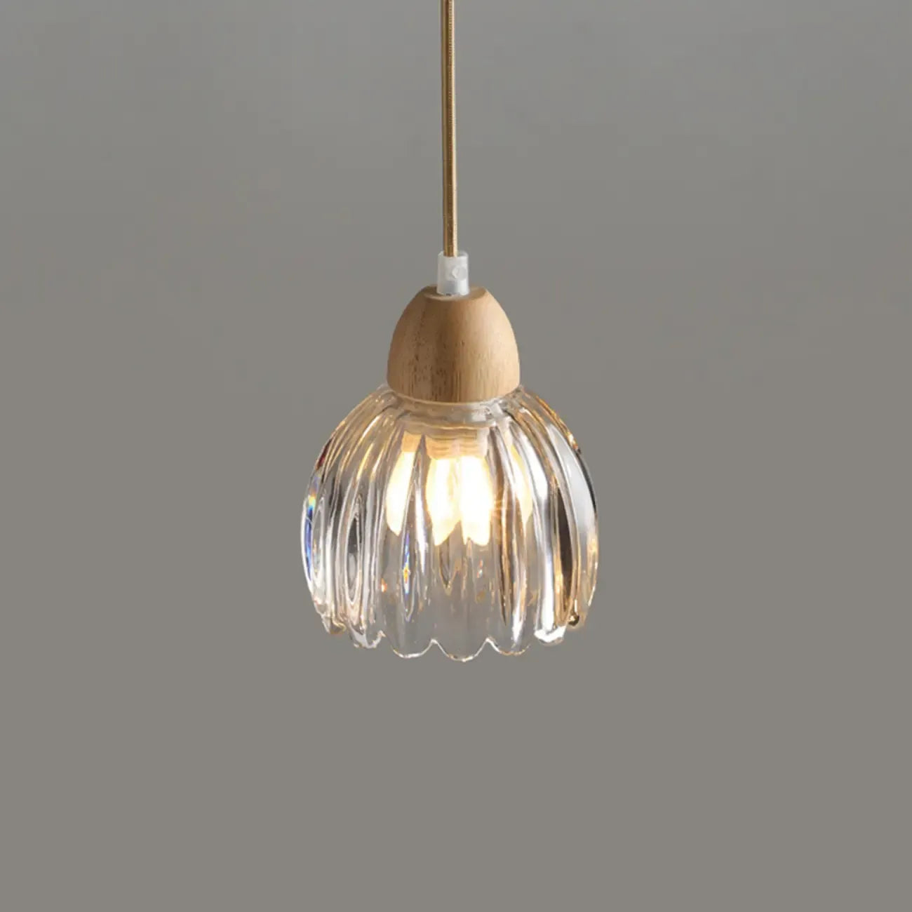 Adjustable Flower Glass Pendant Light for Dinning Areas