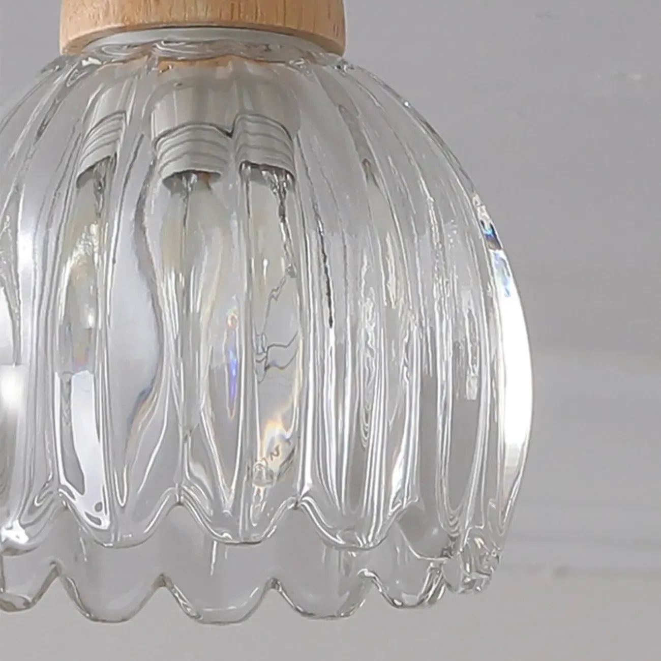 Adjustable Flower Glass Pendant Light for Dinning Areas