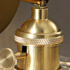 Art Deco Gold Transparent Glass Wall Sconce