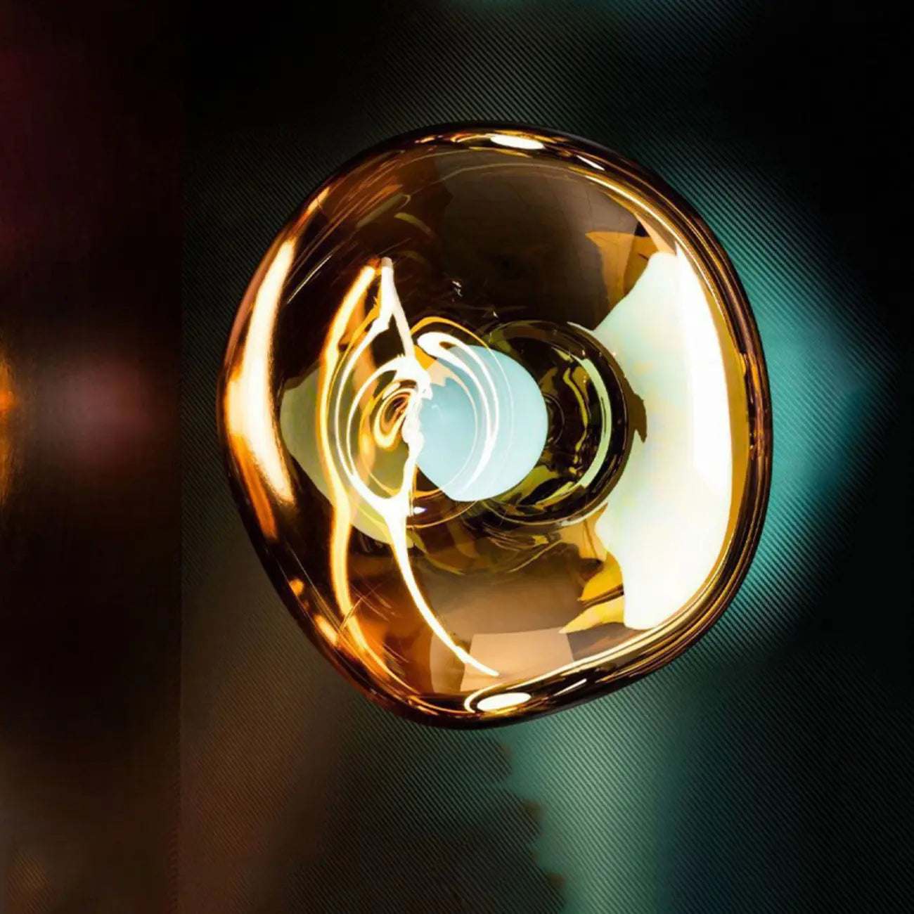 Modern Artistic Irregular Clear Shade Wall Sconce