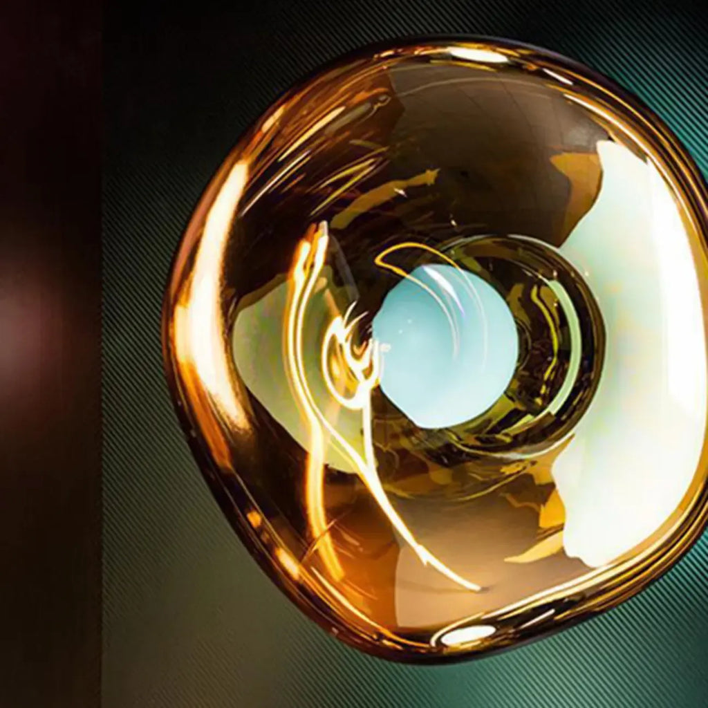 Modern Artistic Irregular Clear Shade Wall Sconce