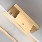 Modern Brass Oval Wall Light with Stone Chalk Shade