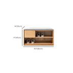 Scandinavian Oak Shoe Storage Bench with Cushion