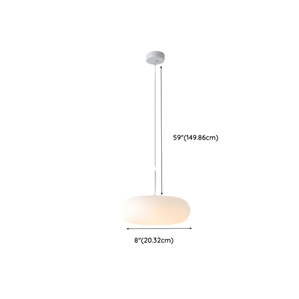 Modern Adjustable White Kitchen Pendant Light 3 Dimming LED