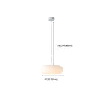 Modern Adjustable White Kitchen Pendant Light 3 Dimming LED