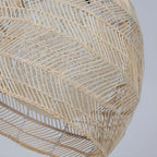 Oriental Rattan Geometric Globe Pendant Light