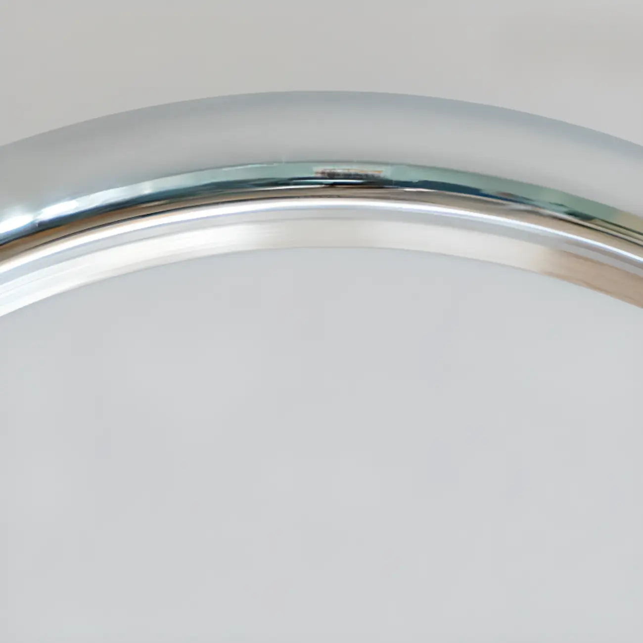 Modern Silver Round Semi Flush Ceiling Light