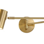 Cylinder Metal Adjustable Swing Arm Wall Light for Bedside