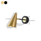 Cylinder Metal Adjustable Swing Arm Wall Light for Bedside