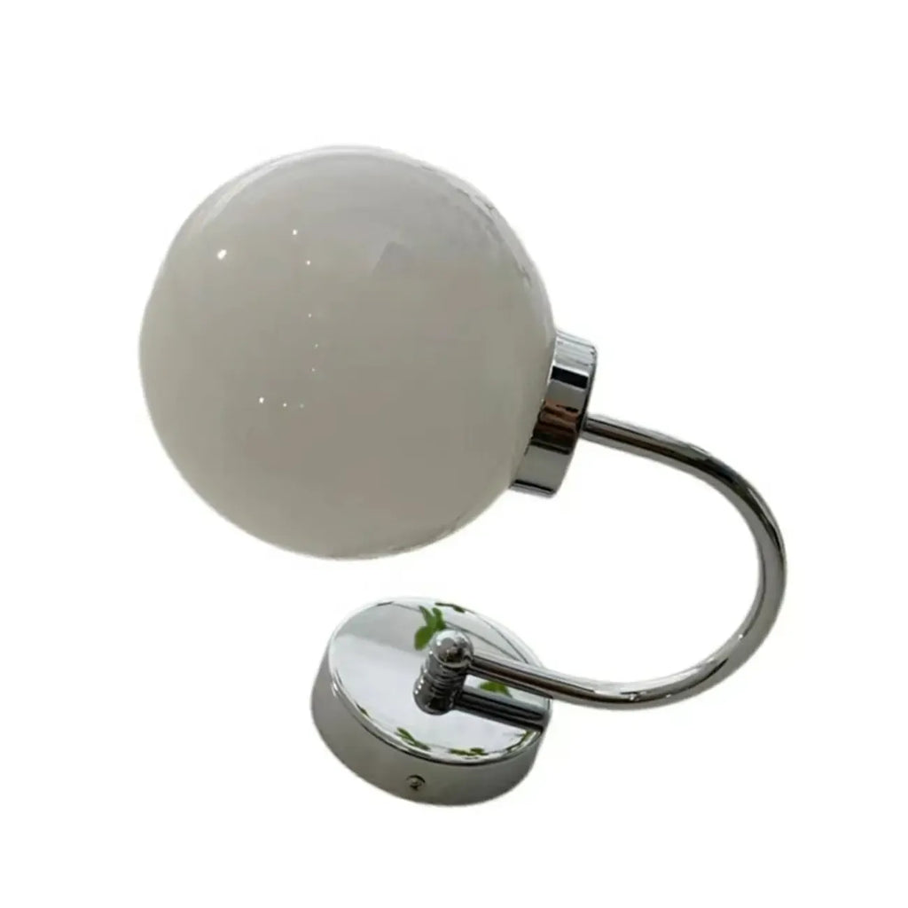 Globe Wall Sconce with Chrome Finish for Residential Use