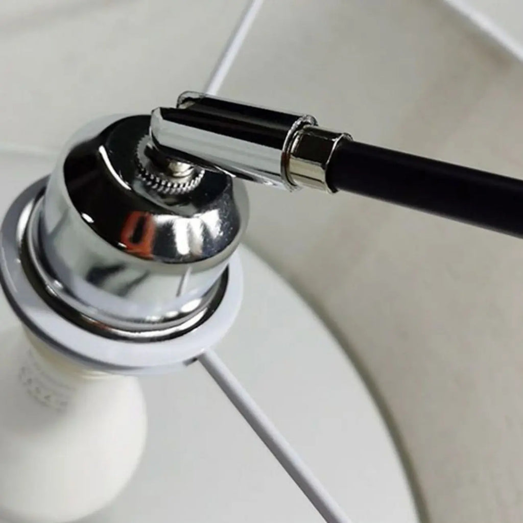 Modern Adjustable Arc Floor Lamp Drum Shade for Living Room