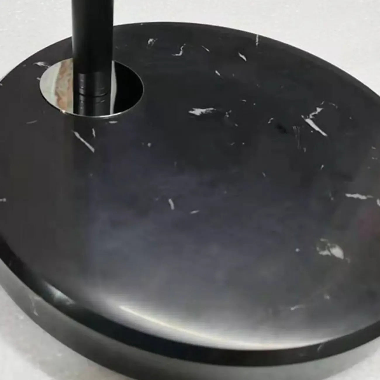 Modern Adjustable Arc Floor Lamp Drum Shade for Living Room