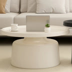 Contemporary Round Metal Black Side Table