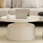 Contemporary Round Metal Black Side Table