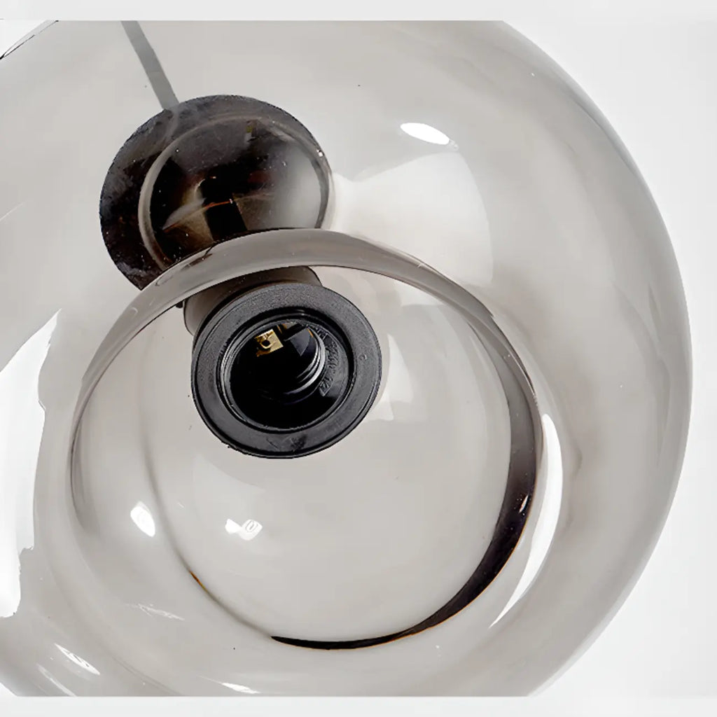 Modern Glass Sphere 3-Light Pendant for Kitchen Island