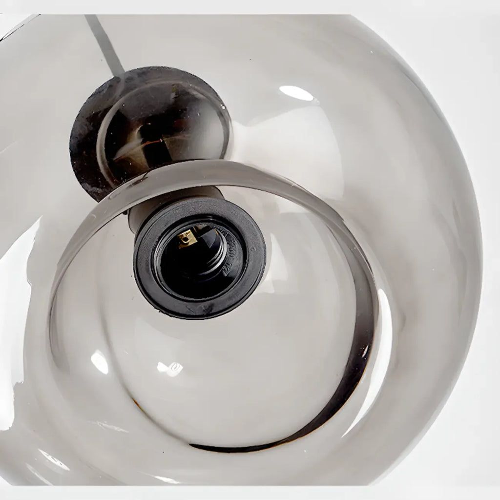 Modern Glass Sphere 3-Light Pendant for Kitchen Island