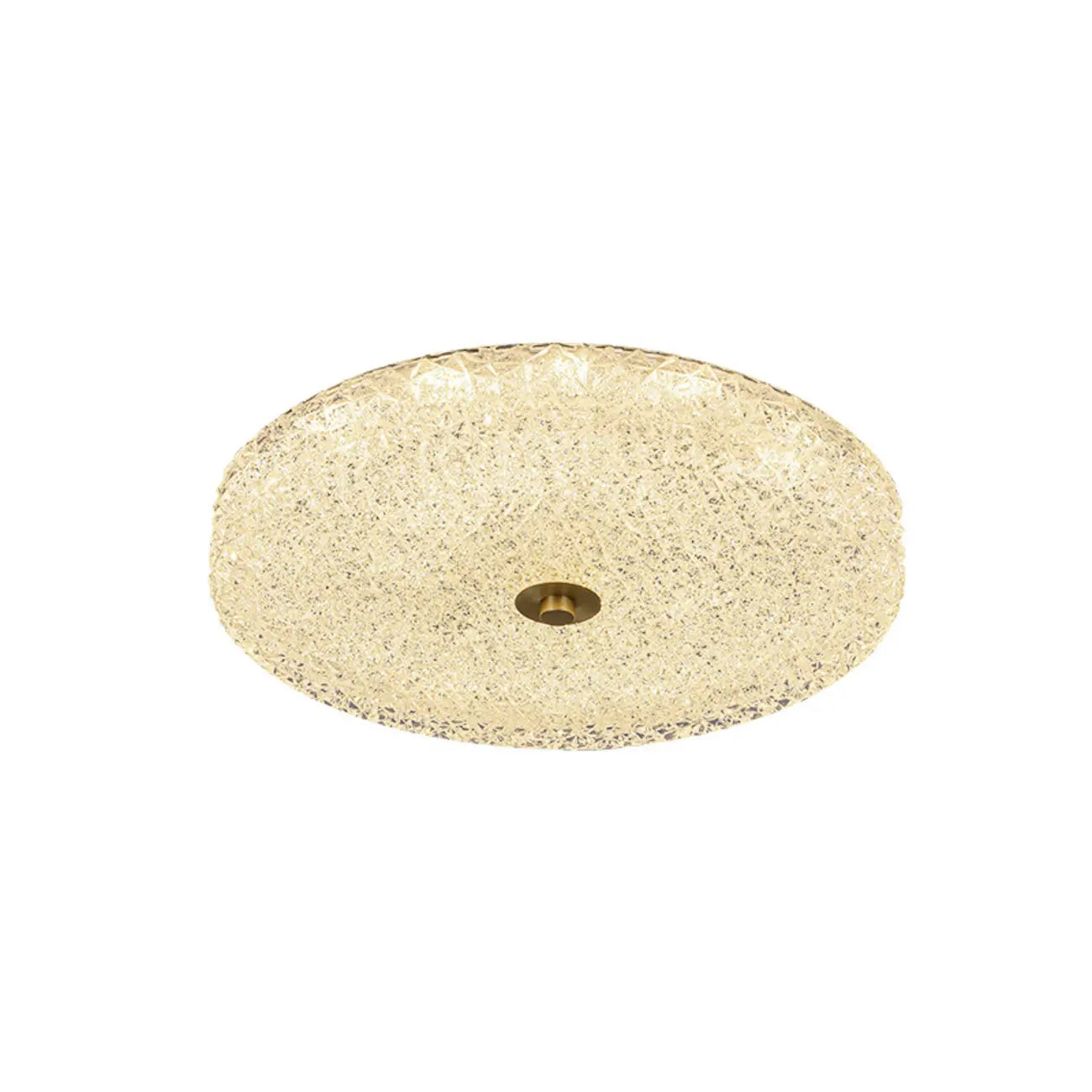 Circular Gold LED Flush Ceiling Light for Bedroom Decor