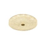 Circular Gold LED Flush Ceiling Light for Bedroom Decor