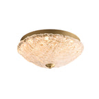 Circular Gold LED Flush Ceiling Light for Bedroom Decor