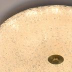 Circular Gold LED Flush Ceiling Light for Bedroom Decor