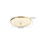 Circular Gold LED Flush Ceiling Light for Bedroom Decor