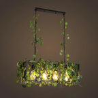 Industrial Matte Black Iron Island Pendant Light for Kitchen