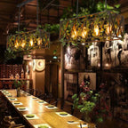 Industrial Matte Black Iron Island Pendant Light for Kitchen