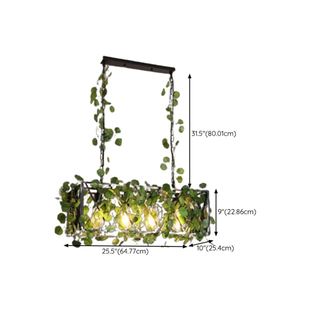 Industrial Matte Black Iron Island Pendant Light for Kitchen