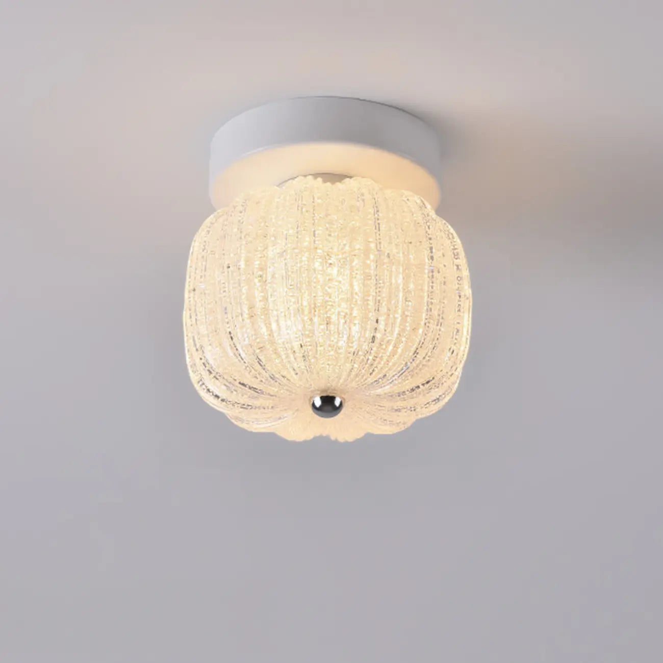 Mini Drum Shape Hallway Semi Flush Mount Ceiling Light