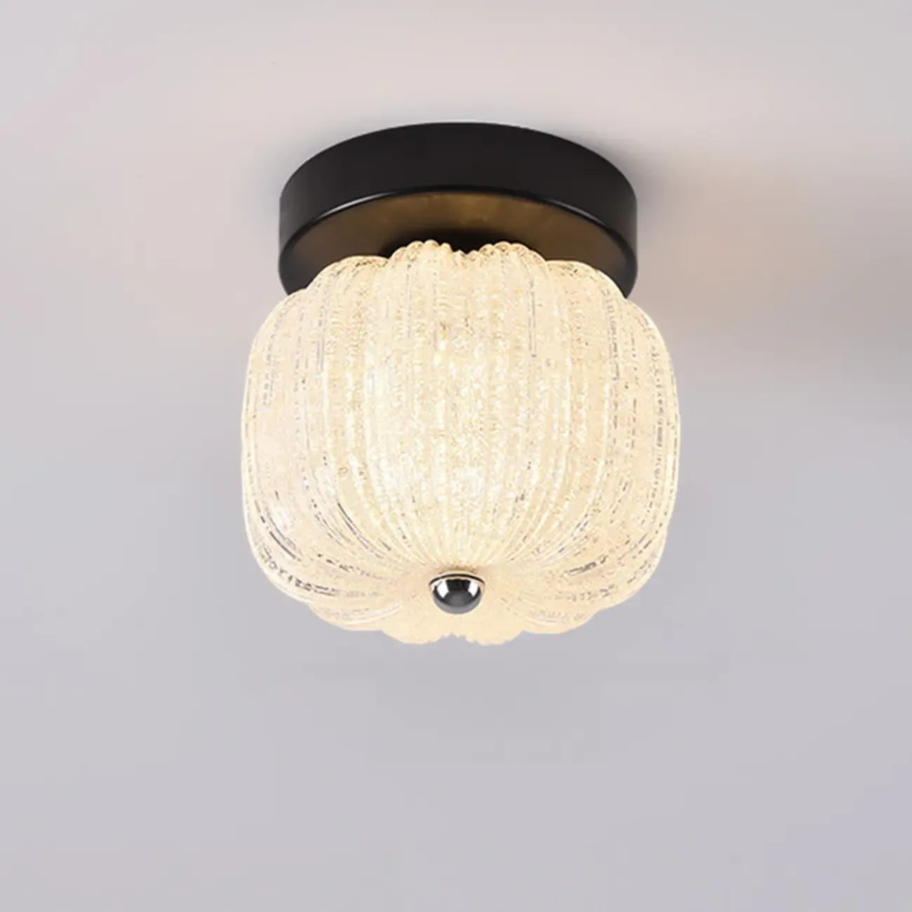 Mini Drum Shape Hallway Semi Flush Mount Ceiling Light