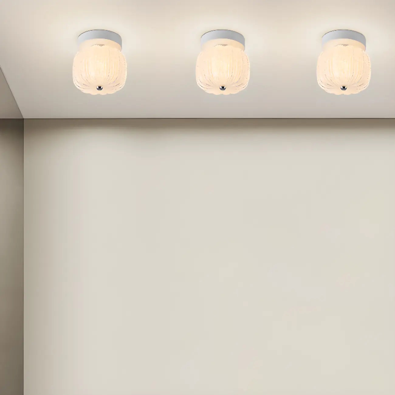 Mini Drum Shape Hallway Semi Flush Mount Ceiling Light