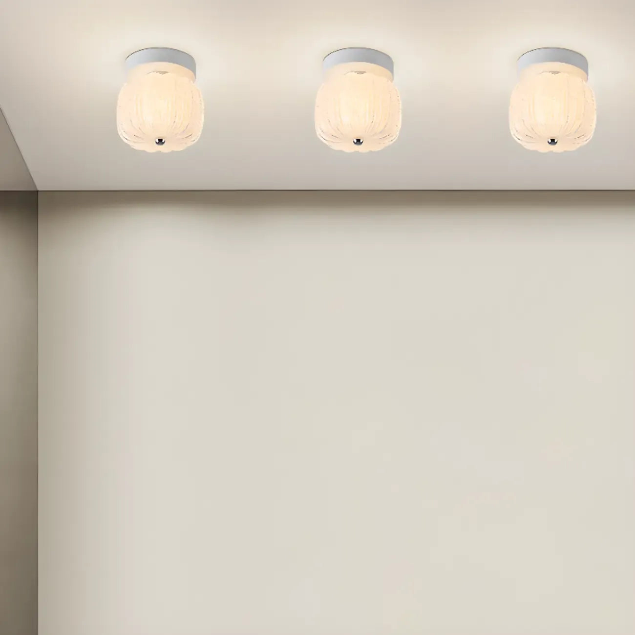 Mini Drum Shape Hallway Semi Flush Mount Ceiling Light
