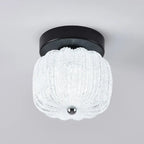 Mini Drum Shape Hallway Semi Flush Mount Ceiling Light